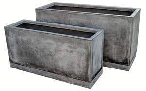 Quarterlite Balcony Planter - Cement Grey